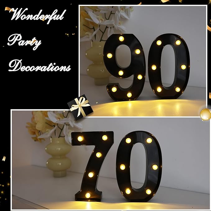 LED Marquee Numbers, 8.58 Inch Led Light Up Numbers - Image 7