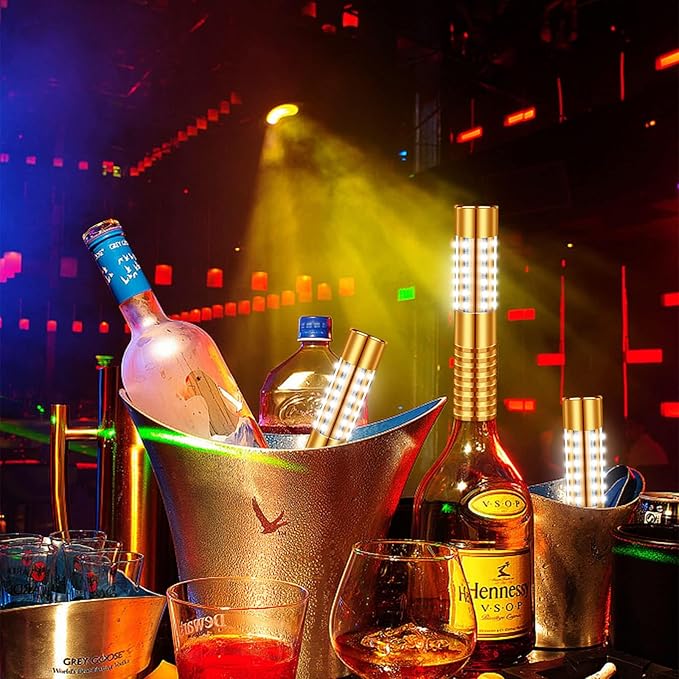 4 Pieces Strobe Baton Bottle Service Sparklers Bottle Service Light Bottle - Image 6