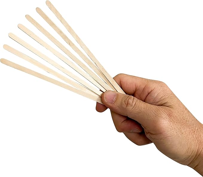 1000 Count | KingSeal Natural Birch Wood Coffee Beverage Stirrers, Stir Sticks - Image 4