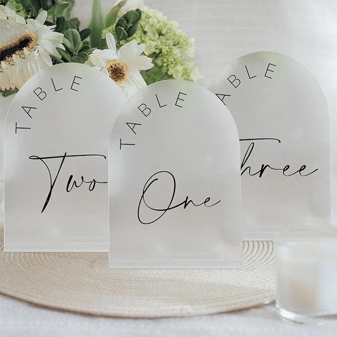 JINMURY Frosted Arch Wedding Table Numbers 1-30 - Image 7