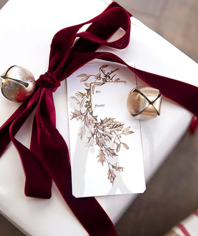 Burgundy Christmas Velvet Ribbon - Image 5