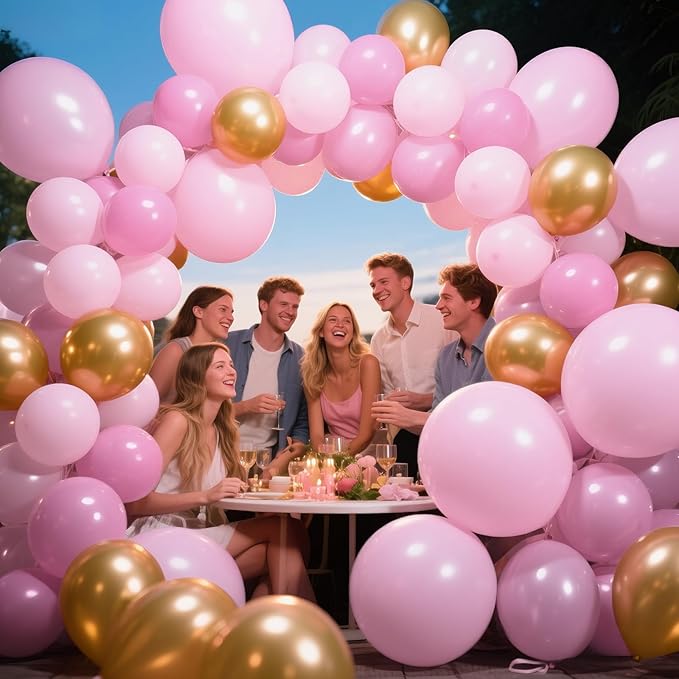 KAWKALSH Light Pink Balloon Arch Kit 111Pcs 18 12 5 Inch Latex Party Balloons - Image 5