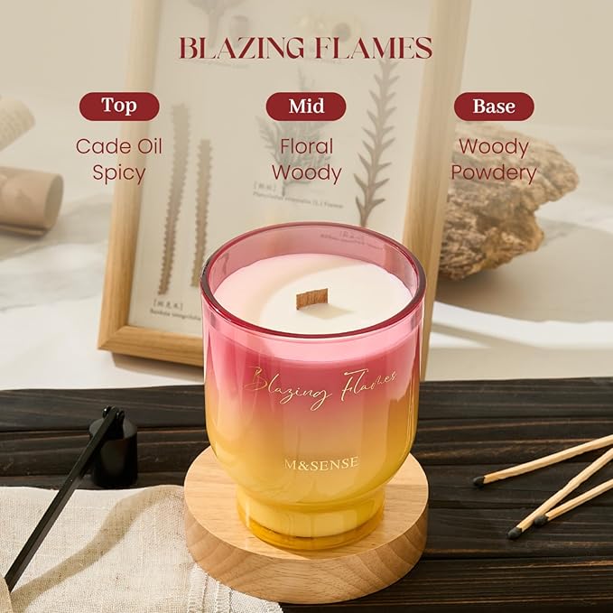 M&SENSE 16.6oz Natural Soy Large Jar Candle - Image 3
