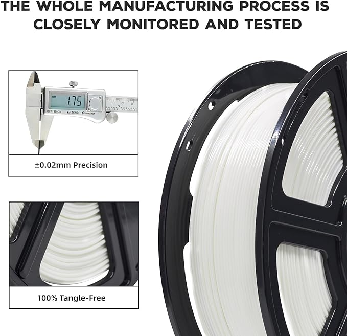 FLASHFORGE PLA Filament 1.75mm, 3D Printer Filament 1kg Spool, Dimensional - Image 3