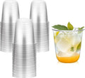 Disposable Stemless Glasses 12oz Crystal Plastic Cups Disposable Cold Party by RMERVE