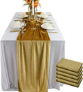 Velvet Table Runner, 5 Pack Luxurious Wedding Reception Decorations Soft Velvet by BTFHOME