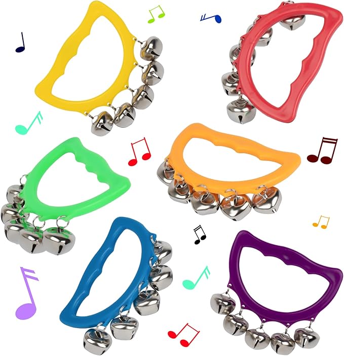 MUSCELL Jingle Bells, Brightly Colored Musical Instruments Jingle Bells Gift - Image 4