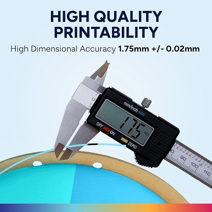 OVERTURE Glow PLA Filament 1.75mm 3D Printer Filament, 1kg Spool, Dimensional - Image 5