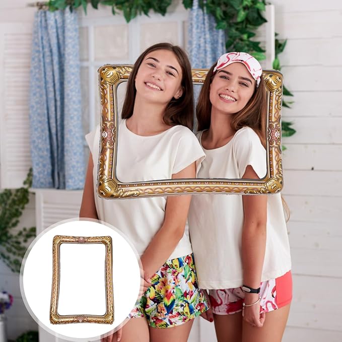 TENDYCOCO 1Pc Inflatable Frame Beautiful Selfie Picture Frame Chic Photo Booth - Image 2