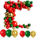 Red Green and Gold Balloon Garland Kit by LZVPL