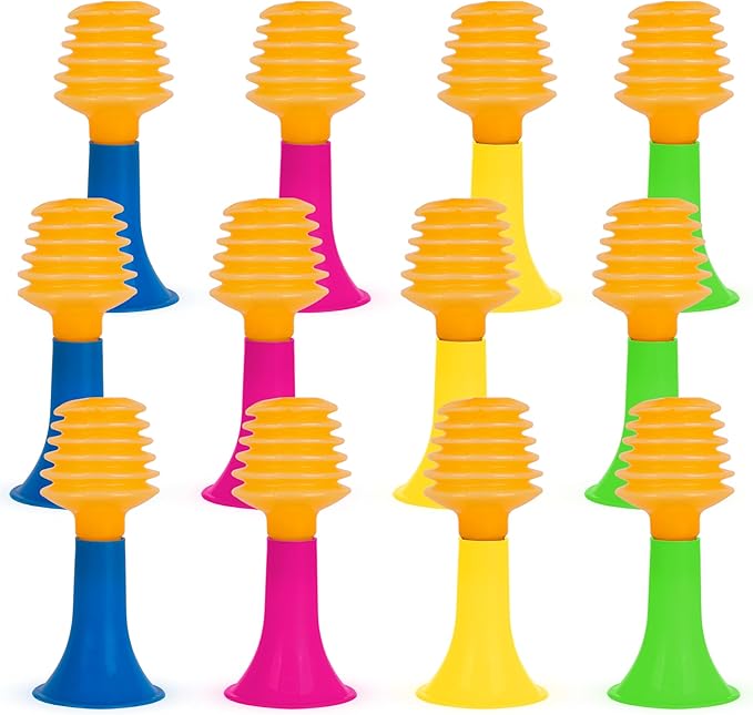 ArtCreativity Mini Push Trumpet Party Blowers, Easter Basket Essentials by ArtCreativity
