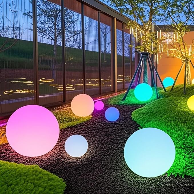 Globe Floor Lamp, 14-inch LED Ball Light - Image 9