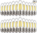 FLSNT B11 E26 LED Chandelier Light Bulbs, 60W Equivalent, 5000K Daylight by FLSNT