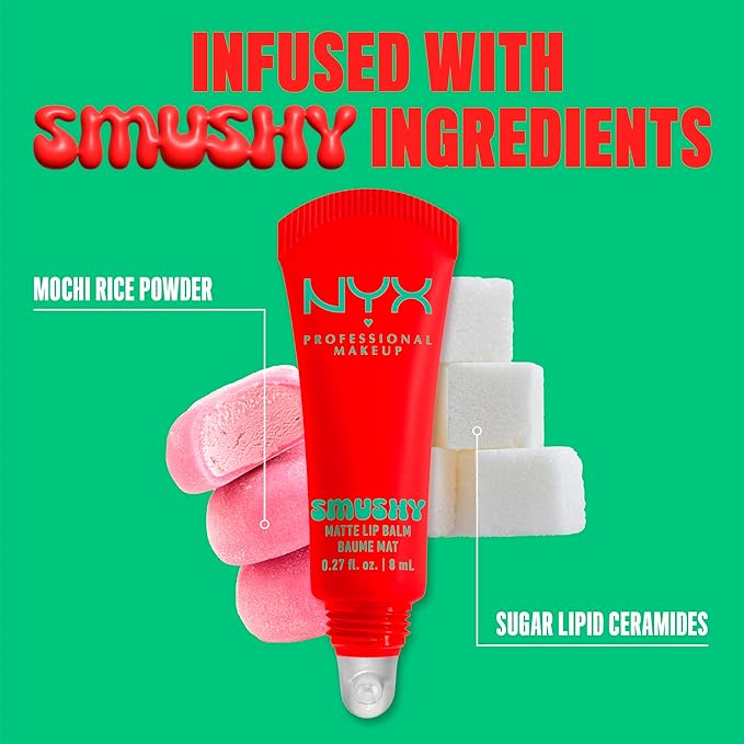 NYX PROFESSIONAL MAKEUP Smushy Matte Lip Balm, Tinted Lip Moisturizer - Image 7