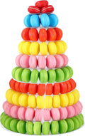 Juexica 10 Tiers Round Macaron Tower Stand Plastic Cake Display Rack Macaron by Juexica