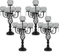 5-Arm Crystal Candelabra Centerpiece 23.2" Tall by kehail