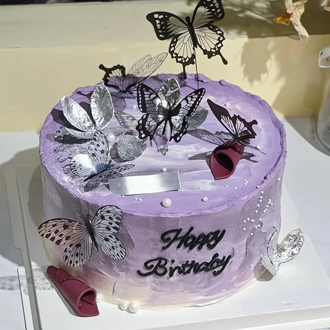 3 Pcs Butterfly Cake Decoration Fondant Molds, Exquisite Butterfly Chocolate - Image 4