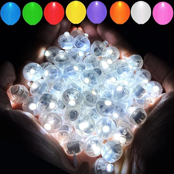 Aogist 200pcs White Balloon Light, Long Standby Time Waterproof Mini Ball Light by Aogist
