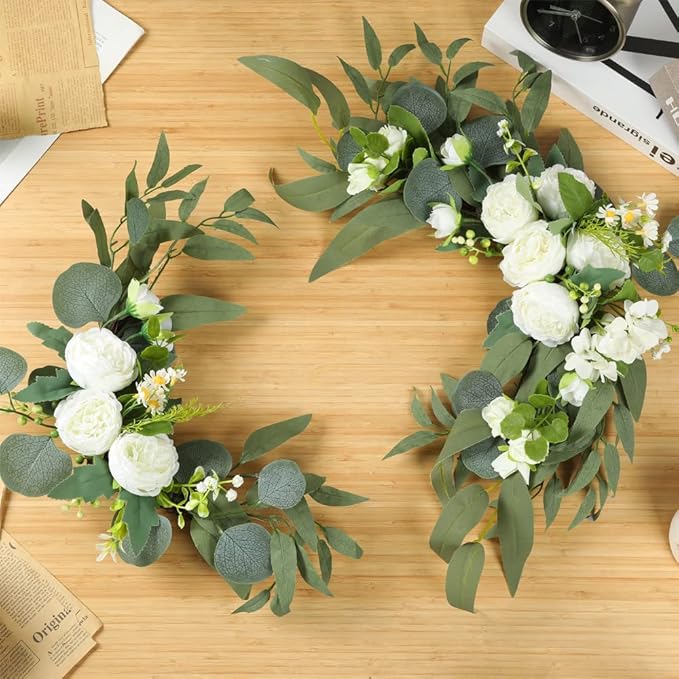 H&W 2pcs Artificial Wedding Arch Flowers - Image 3
