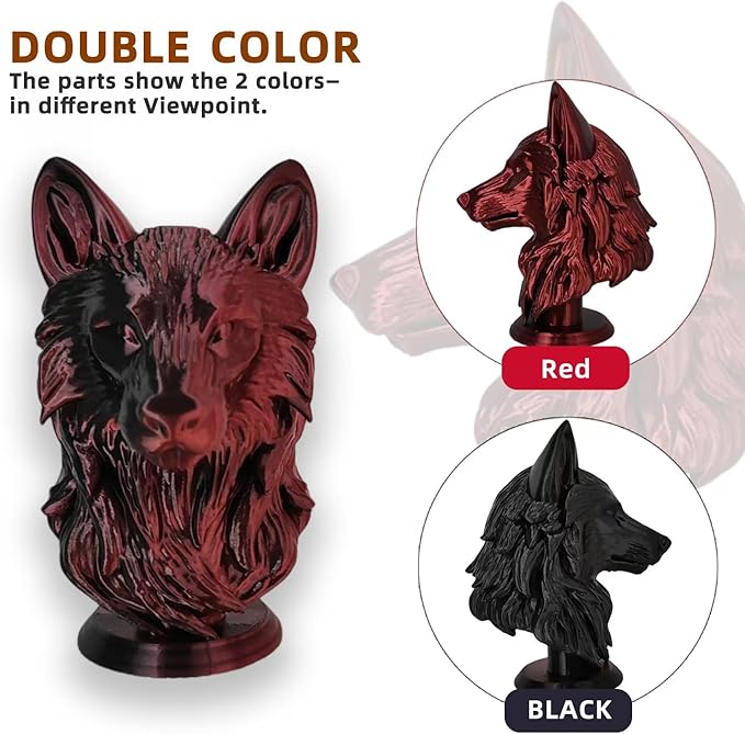 3D Printer Filament, Silk PLA, Color Changeable PLA Filament 1.75mm, Changes - Image 2