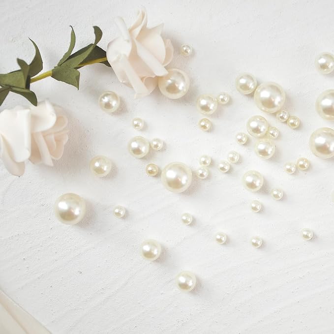 260Pcs Cream Glossy Beads - 6mm - Image 5