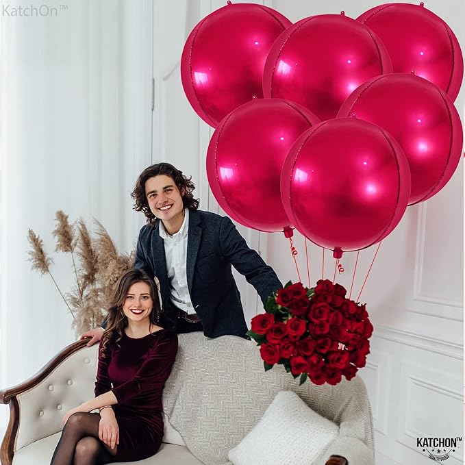 KatchOn Large Round Foil Balloons Set - Image 3