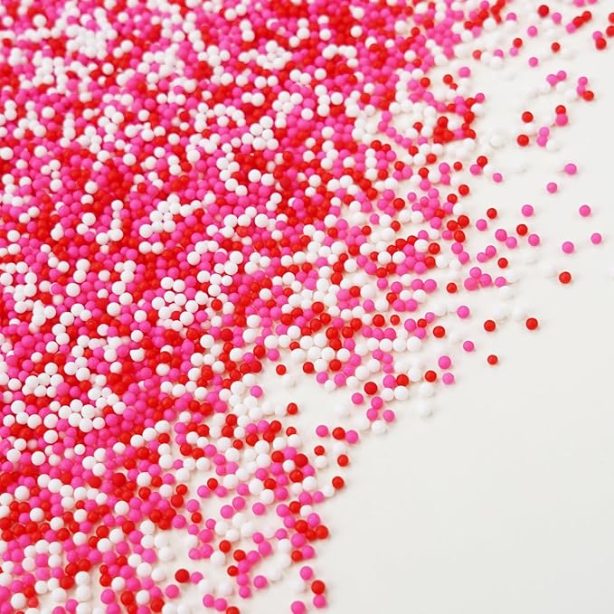 Pink Nonpareils Sprinkles, Edible Sprinkles by Joyvitas