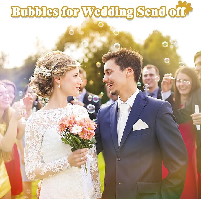 Bulk Mini Bubble Wands for Wedding 100 Count, Party Favors Supplies for Guest - Image 6