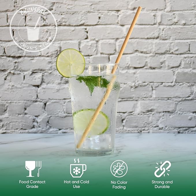 10 Inch Long Paper Drinking Straws Biodegradable - Image 2