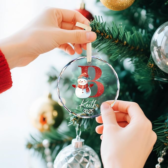 Name Ornaments for Christmas Tree, Personalized Christmas Ornaments 2025 - Image 3