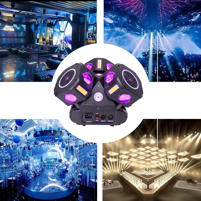 Moving Head DJ Lights for Parties, 16X10W RGBW 4-in-1 Party Light - Image 6
