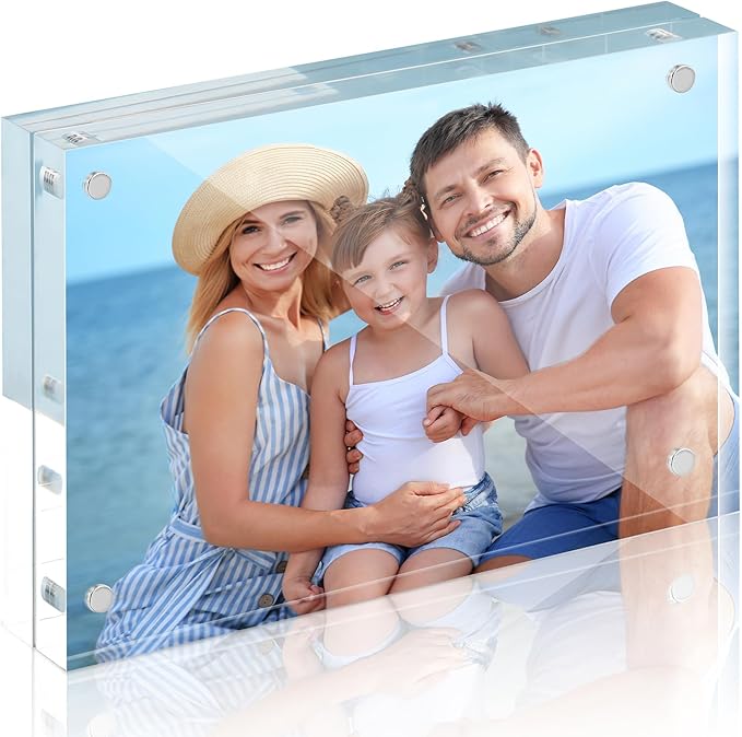 HOUSE DAY Acrylic Picture Frames 8x10, 1 Pack Magnetic 8x10 Picture Frame by HOUSEDAY