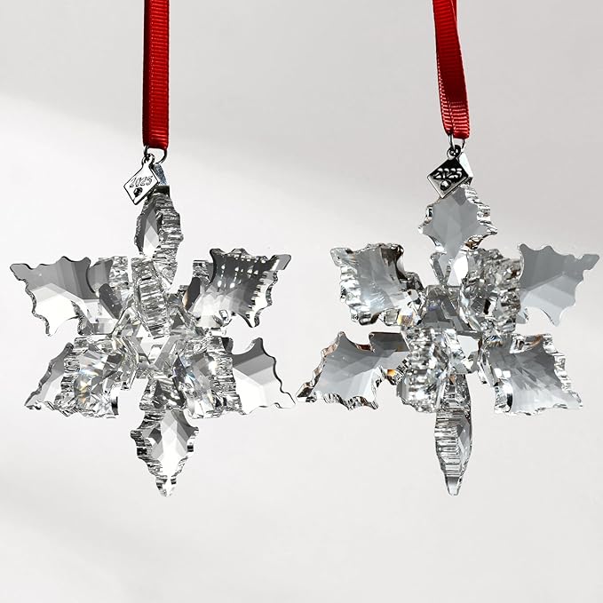 2025 Annual Edition 3D Crystal Snowflake Ornament Christmas Ornament Home Decor - Image 3
