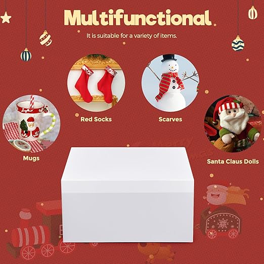MESHA 8x8x4 Gift Box 10 Pack White Gift Boxes - Image 4