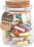 Capsule Letters Message in a Glass Bottle，Message Pills Love Letter Gift by HSXIANG