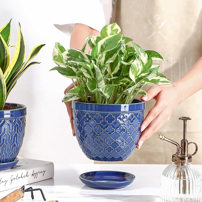 Sureasy Ceramic Indoor Plant Pots - Image 2