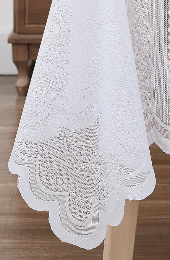 LinenZone Round Lace Tablecloth - Image 4