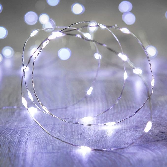 ANJAYLIA LED Fairy String Lights, 16.5Ft/5M 50leds Bright Light Party Home by ANJAYLIA