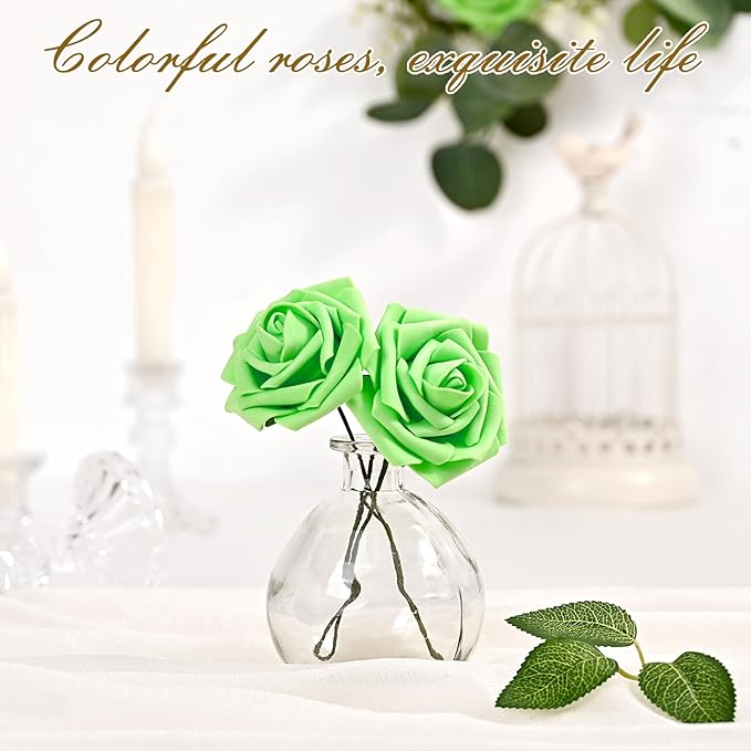 BLEUM CADE 16Pcs Artificial Flowers Fake Roses - Image 4