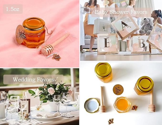 Adabocute Honey Pot, Mini Honey Jars - Image 4