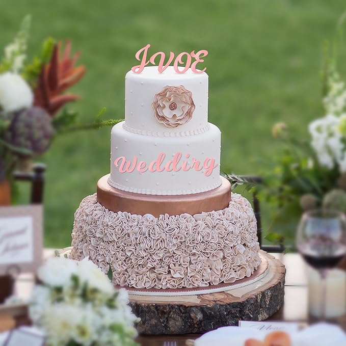 126 PCS Custom Name Cake Topper Acrylic Letters DIY Personalized A-Z & 0-9 - Image 8