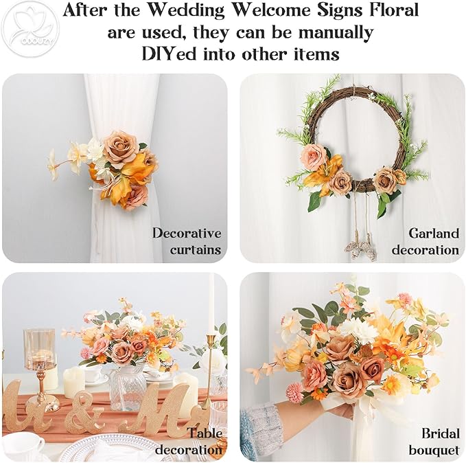 Wedding Arch Flowers Kit, Artificial Flower Arch Decor - Image 6