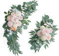 Artificial Pink Wedding Arch Flowers Swag Set of 2 by UdoulaFlowersforLife