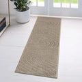 LUXE WEAVERS Modern Geometric Wave Beige 2x8 Area Rug by LuxeWeavers