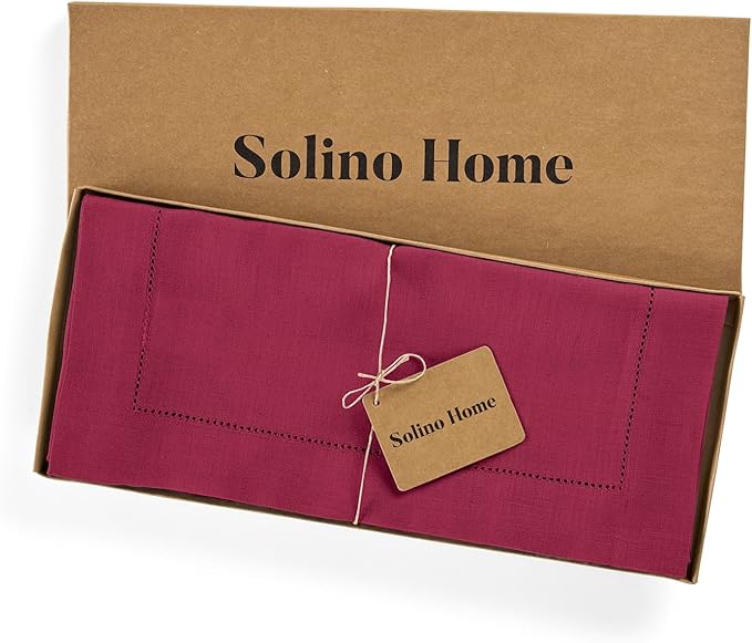 Solino Home Linen Beet Table Runner 144 Inches Long - Image 6