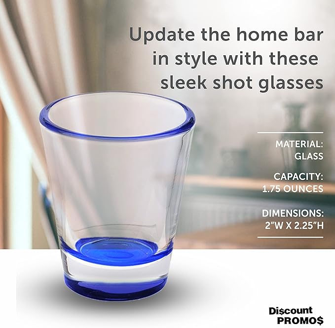 DISCOUNT PROMOS Shot Glasses Set 1.75 oz. Set of 10 Bulk Pack, Wedding Favor - Image 4