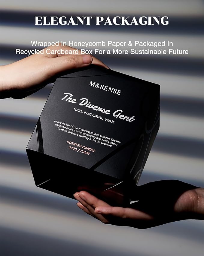 M&SENSE Cedarwood Vanilla Scented Candle - Image 7