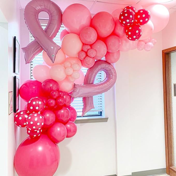 90pack Hot Pink Balloons Different Size 18/12/10/5 Inch Dark Pink Balloon - Image 5