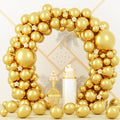 90pack Metallic Gold Balloons Different Size 18/12/10/5 Inch Chrome Gold by Voircoloria