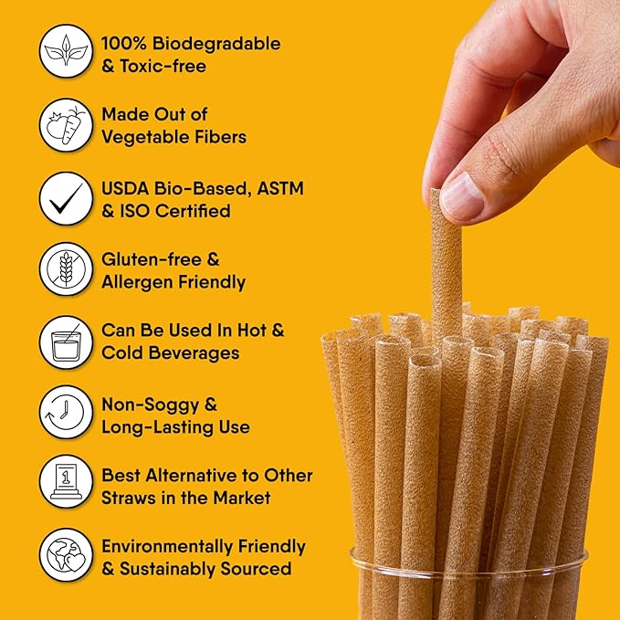 100% Biodegradable Individually Wrapped Cocktail Stirrers – 100 PCS of 5.50 - Image 5